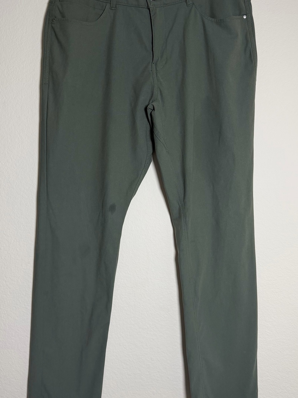 Men's Olive Stretch Chinos